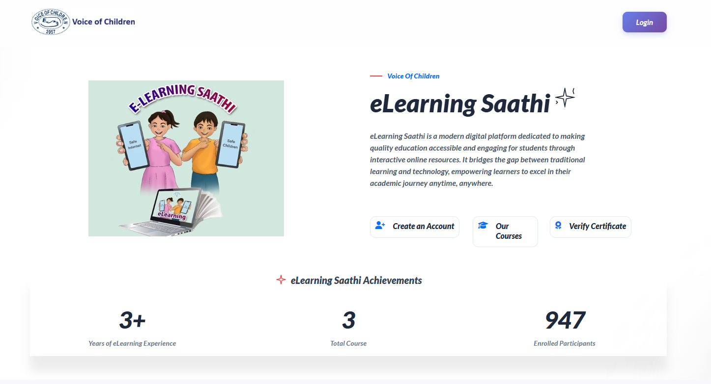 eLearning Saathi – Learning Management System Implementation